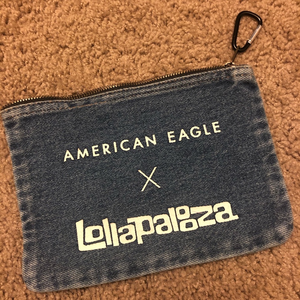 American Eagle x Lollapalooza Denim Pouch